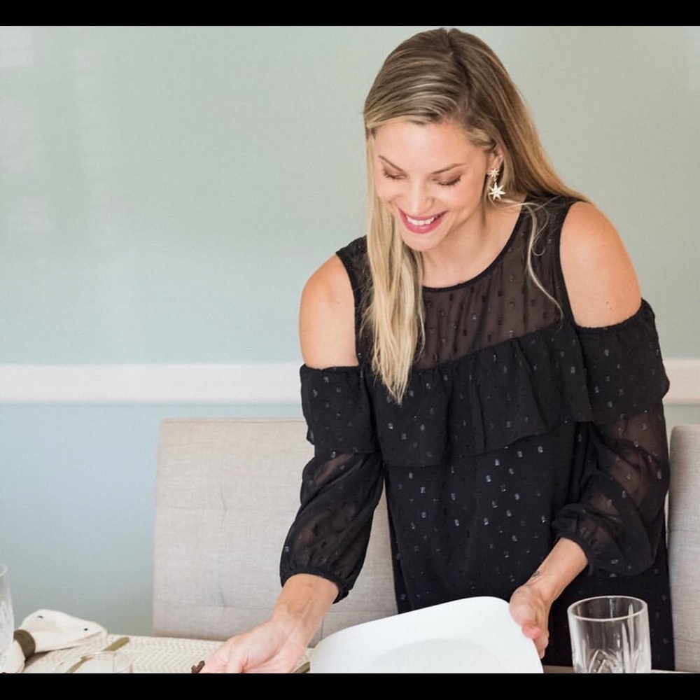Old Navy Black Cold Shoulder Dress